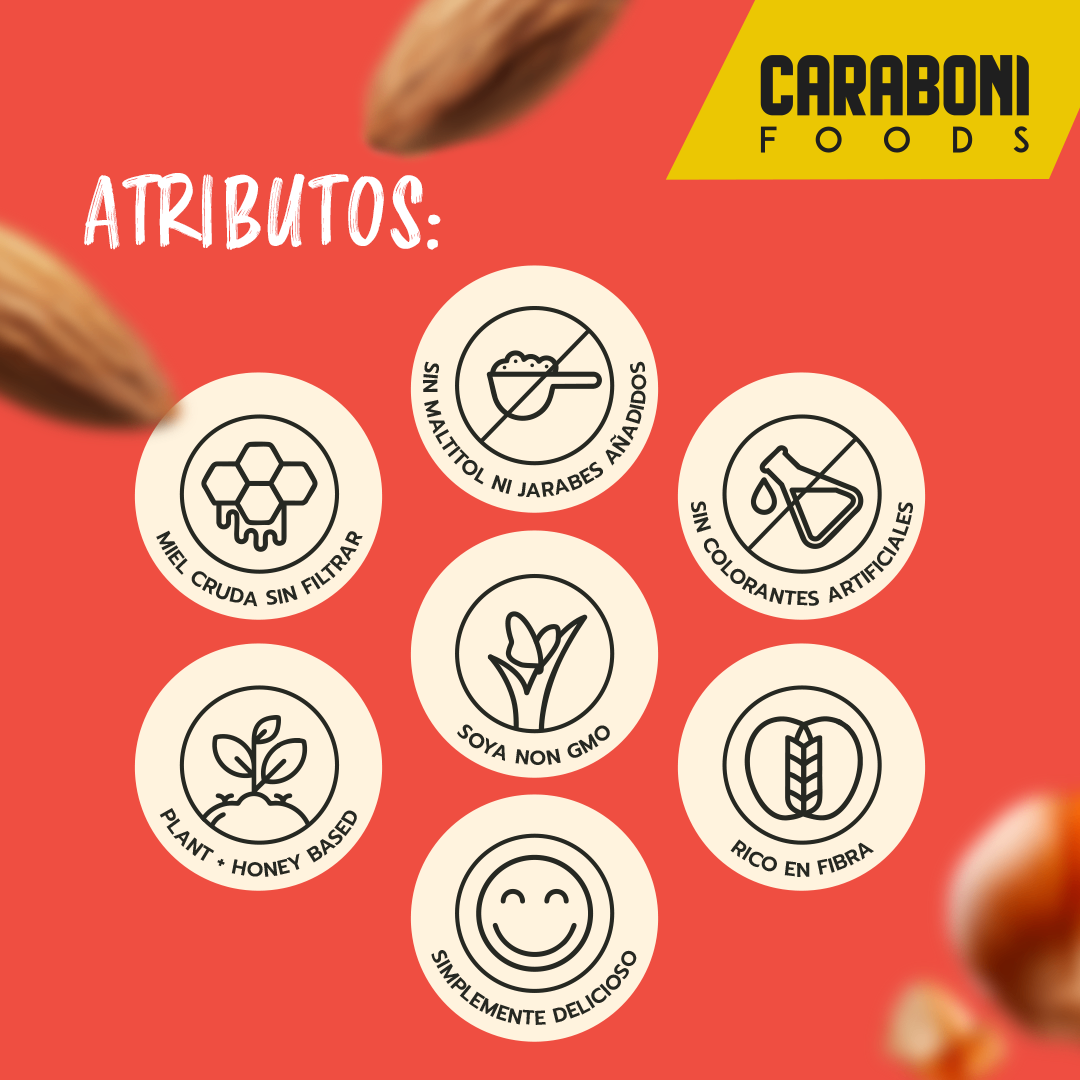 NUTS | Almendra & Avellana + Miel Cruda Barra Energética 50 gr.