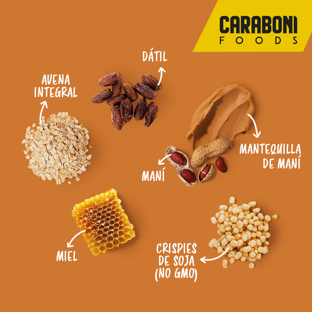 Mantequilla de Maní Snack Energético 50 gr. - Caraboni Foods