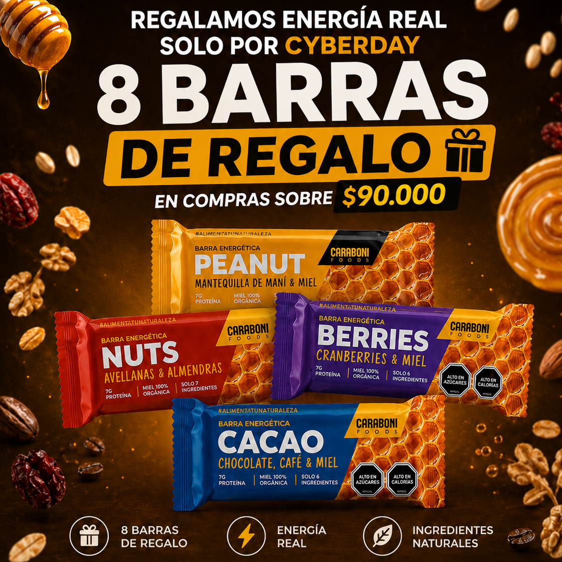 8 barritas de regalo cyberday