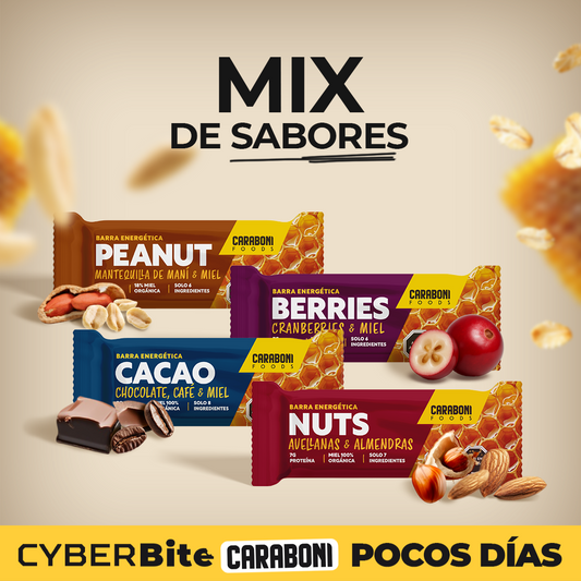 Pack MIX de sabores CaraboniFoods – 4 Sabores, 100% Naturales con Miel Cruda