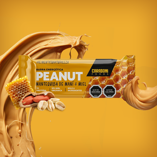PEANUT | Mantequilla de Maní + Miel Cruda Barra Energética 50 gr.